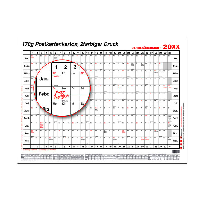 Plakatkalender 2023 12 Monate
