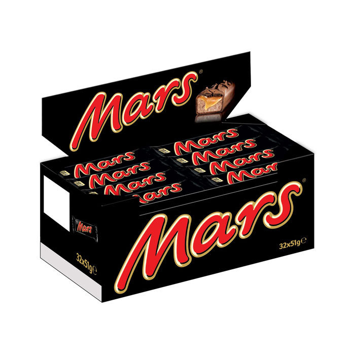 Mars Riegel Vollmilchschokolade 32 x 51 g